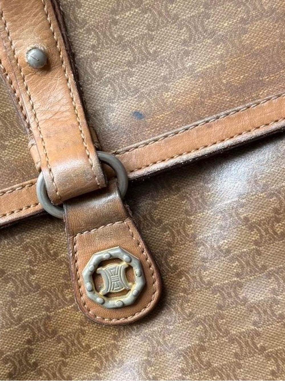 Celine Tan Leather Interior Shoulder Bag - Picture 8 of 8